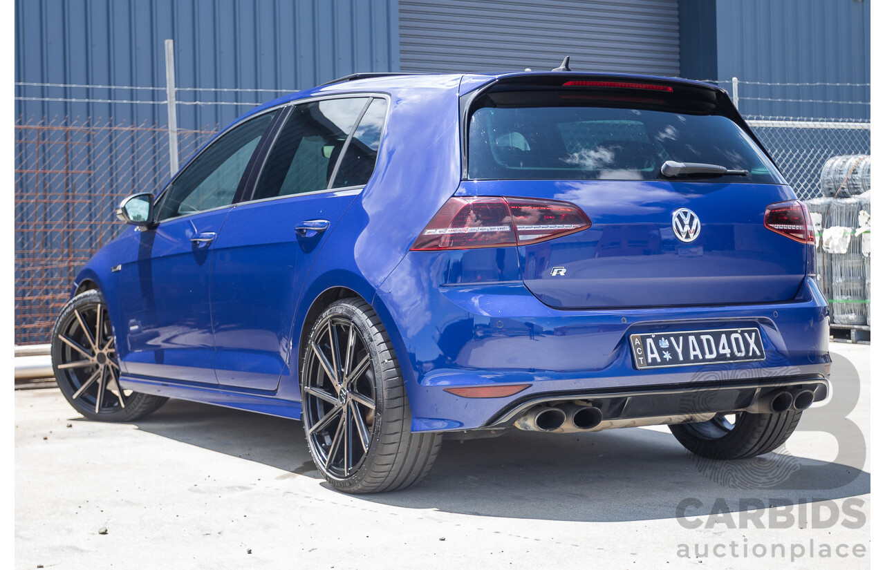 8/2016 Volkswagen Golf R (AWD) AU MY17 5D Hatchback Lapiz Blue Metallic Turbo 2.0L