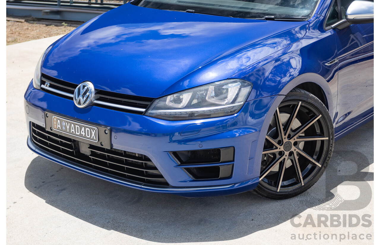 8/2016 Volkswagen Golf R (AWD) AU MY17 5D Hatchback Lapiz Blue Metallic Turbo 2.0L