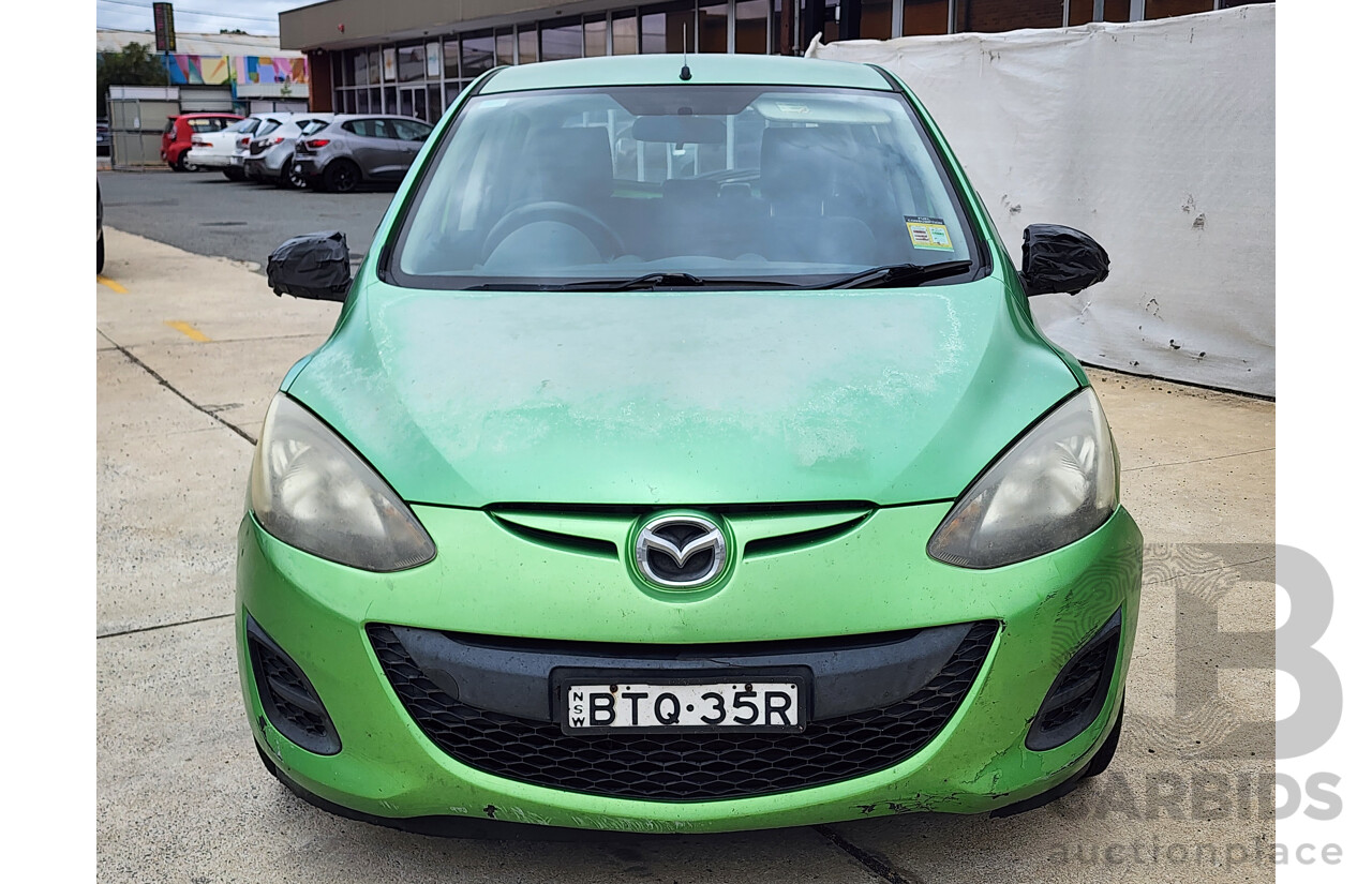 11/2010 Mazda Mazda2 NEO DE MY10 5d Hatchback Green 1.5L