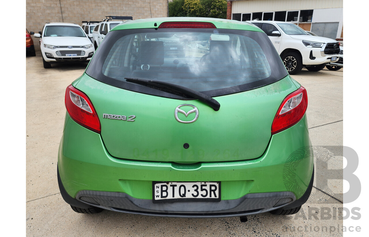 11/2010 Mazda Mazda2 NEO DE MY10 5d Hatchback Green 1.5L
