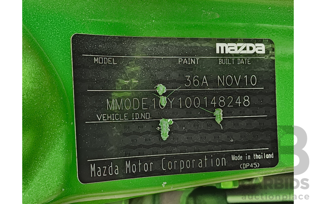 11/2010 Mazda Mazda2 NEO DE MY10 5d Hatchback Green 1.5L