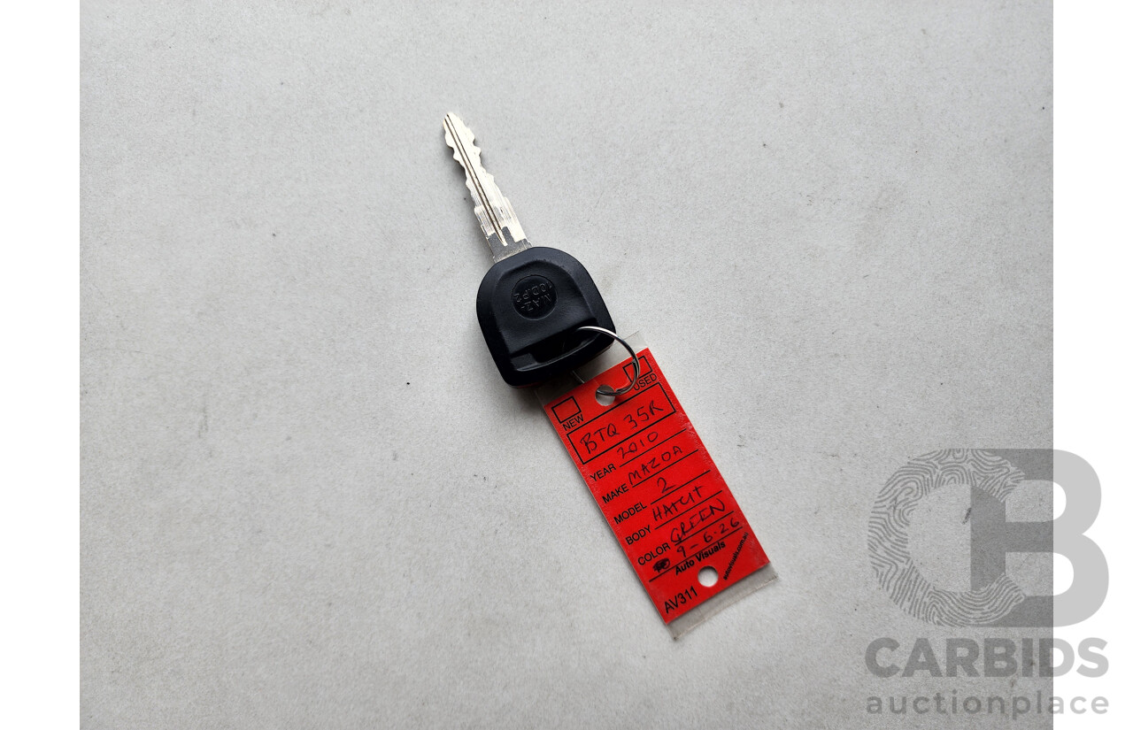 11/2010 Mazda Mazda2 NEO DE MY10 5d Hatchback Green 1.5L