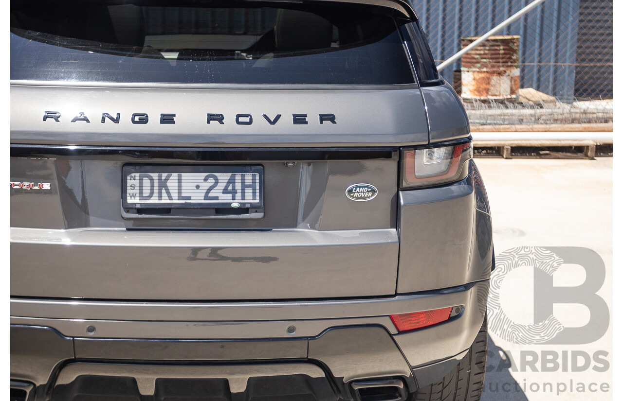8/2016 Range Rover Evoque TD4 180 HSE Dynamic (AWD) LV MY17 5D Wagon Waitomo Grey Turbo Diesel 2.0L