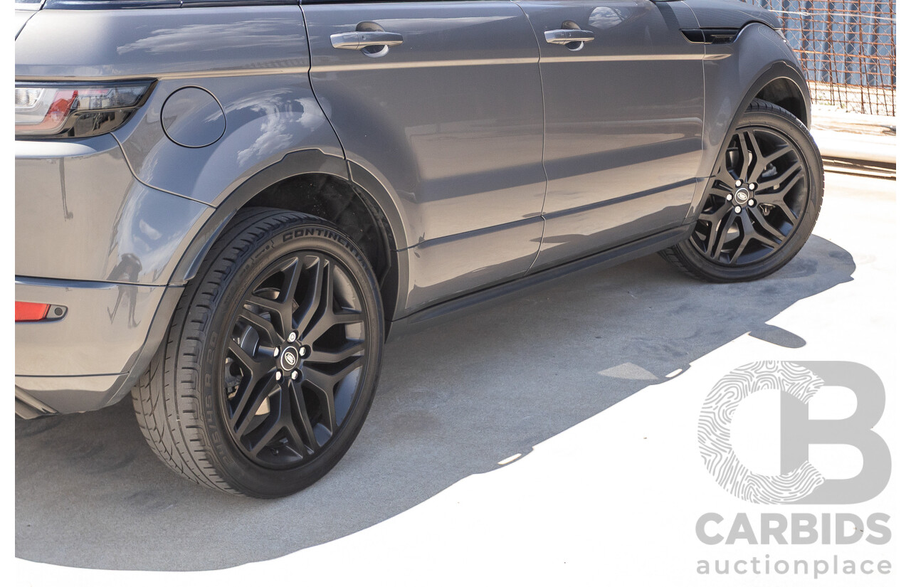 8/2016 Range Rover Evoque TD4 180 HSE Dynamic (AWD) LV MY17 5D Wagon Waitomo Grey Turbo Diesel 2.0L