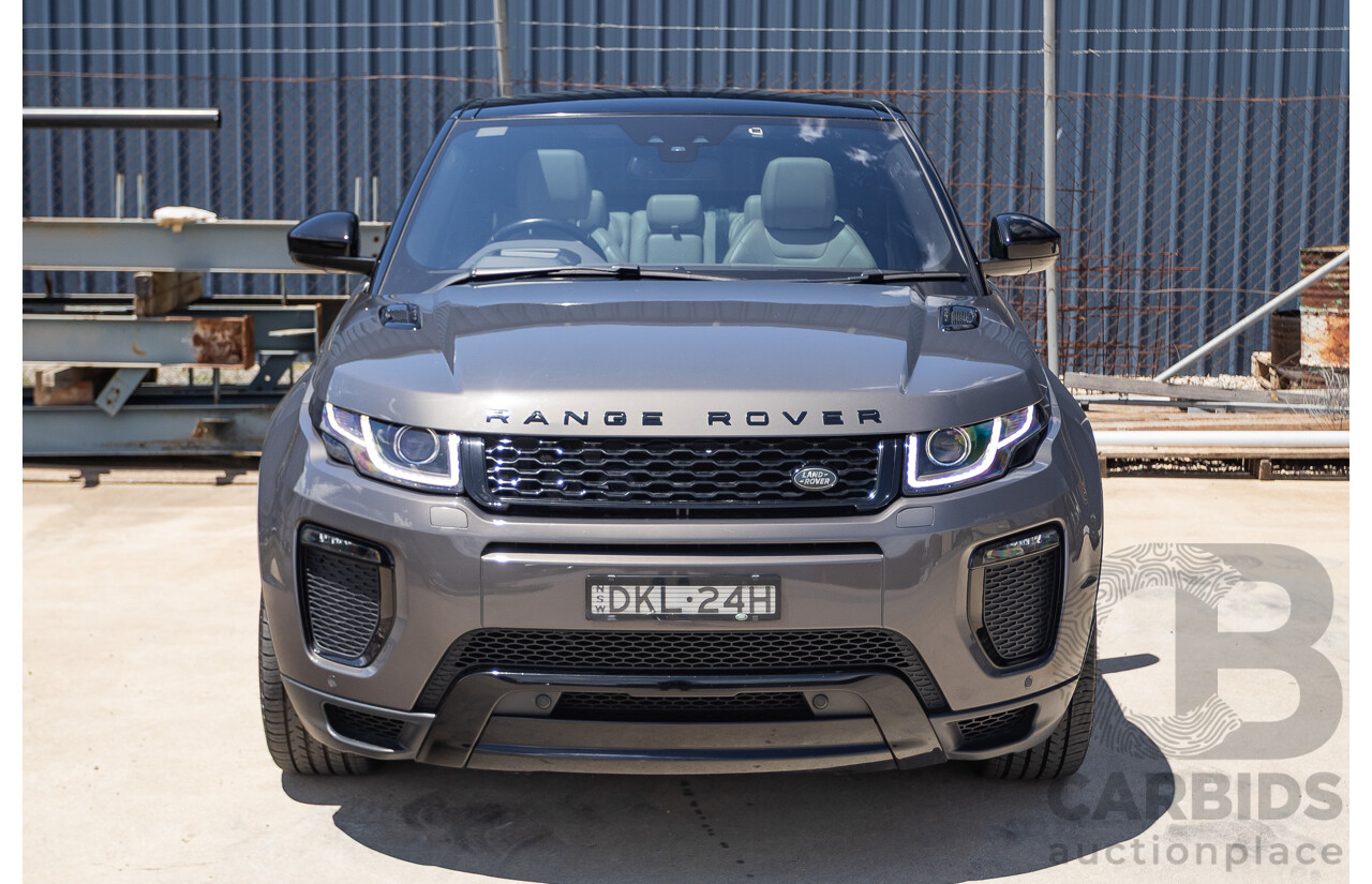 8/2016 Range Rover Evoque TD4 180 HSE Dynamic (AWD) LV MY17 5D Wagon Waitomo Grey Turbo Diesel 2.0L