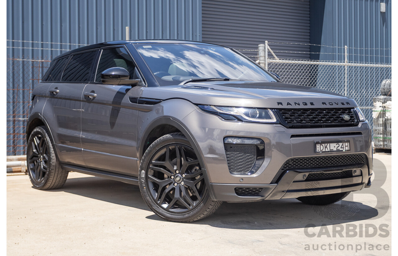 8/2016 Range Rover Evoque TD4 180 HSE Dynamic (AWD) LV MY17 5D Wagon Waitomo Grey Turbo Diesel 2.0L