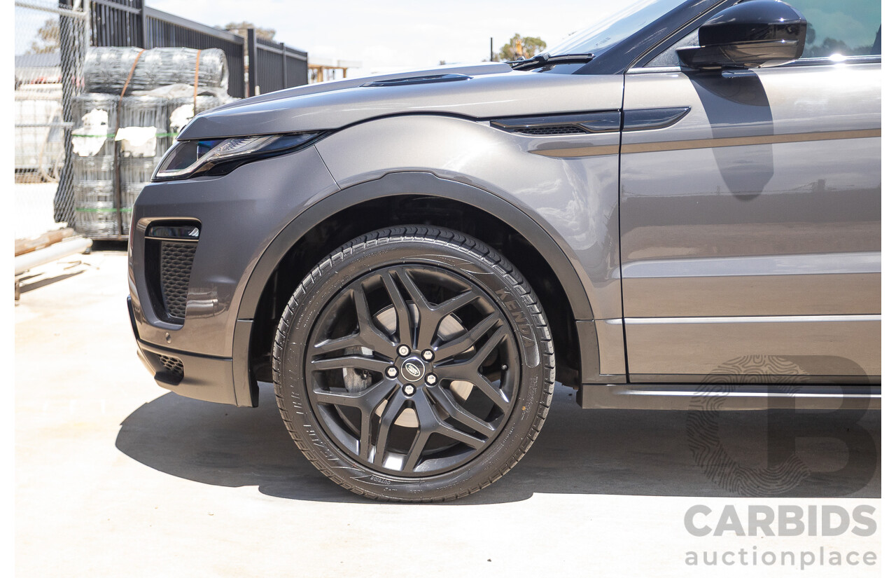 8/2016 Range Rover Evoque TD4 180 HSE Dynamic (AWD) LV MY17 5D Wagon Waitomo Grey Turbo Diesel 2.0L