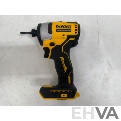 Kit of DeWalt Power Tools Including DCF709: 18V XR Brushless Hammer Drill Driver + DCF809: 18V XR Brushless Impact Driver + DCF922: 18V XR Brushless 1/2