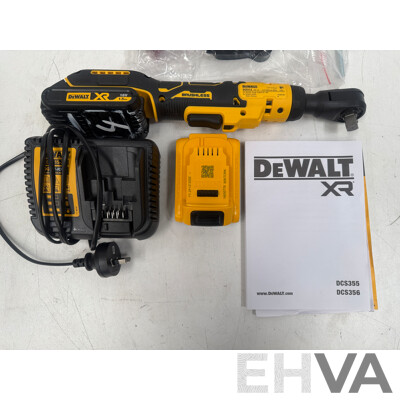 Kit of DeWalt Tools Including  DCF512N-XJ 18V XR Brushless Ratchet 1/2 in +  DCS356N-XJ 18V XR Brushless Oscillating Multi-Tool +  DCB115-XE XR Multi Voltage 4A Charger