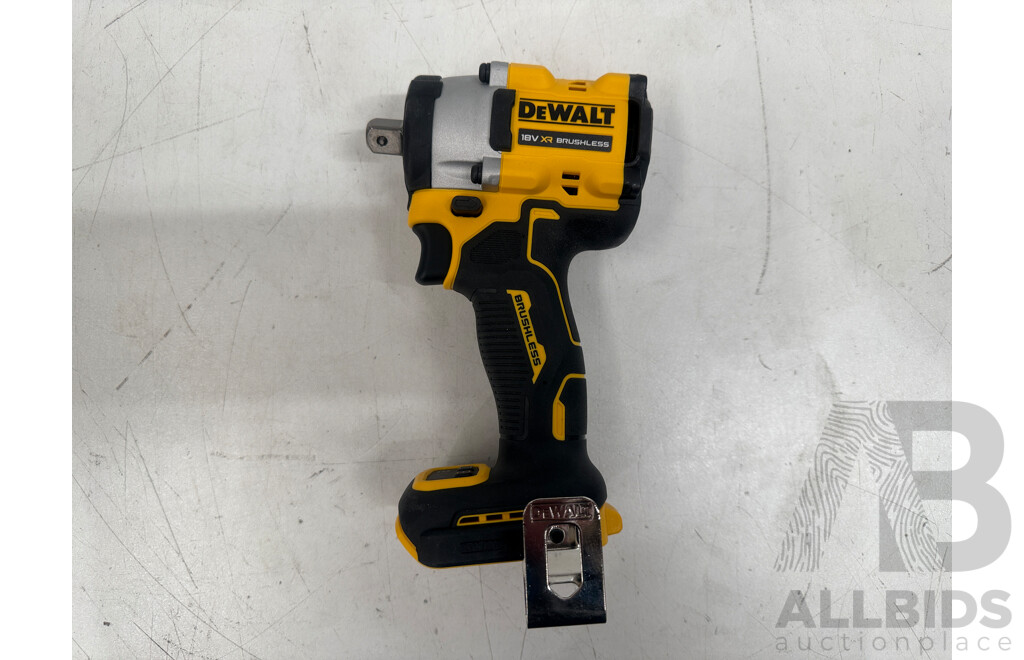 Kit of DeWalt Power Tools Including DCF709: 18V XR Brushless Hammer Drill Driver + DCF809: 18V XR Brushless Impact Driver + DCF922: 18V XR Brushless 1/2