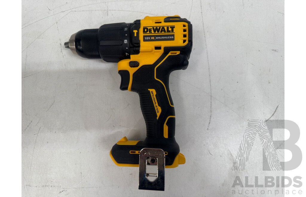Kit of DeWalt Power Tools Including DCF709: 18V XR Brushless Hammer Drill Driver + DCF809: 18V XR Brushless Impact Driver + DCF922: 18V XR Brushless 1/2