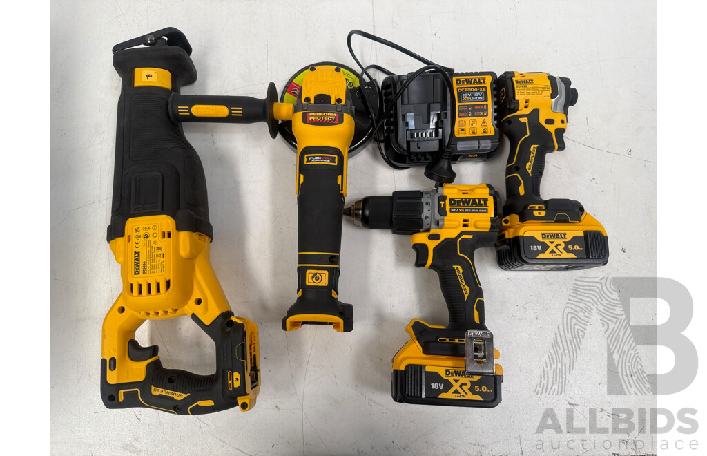 Assorted Lot of Dewalt Tools
