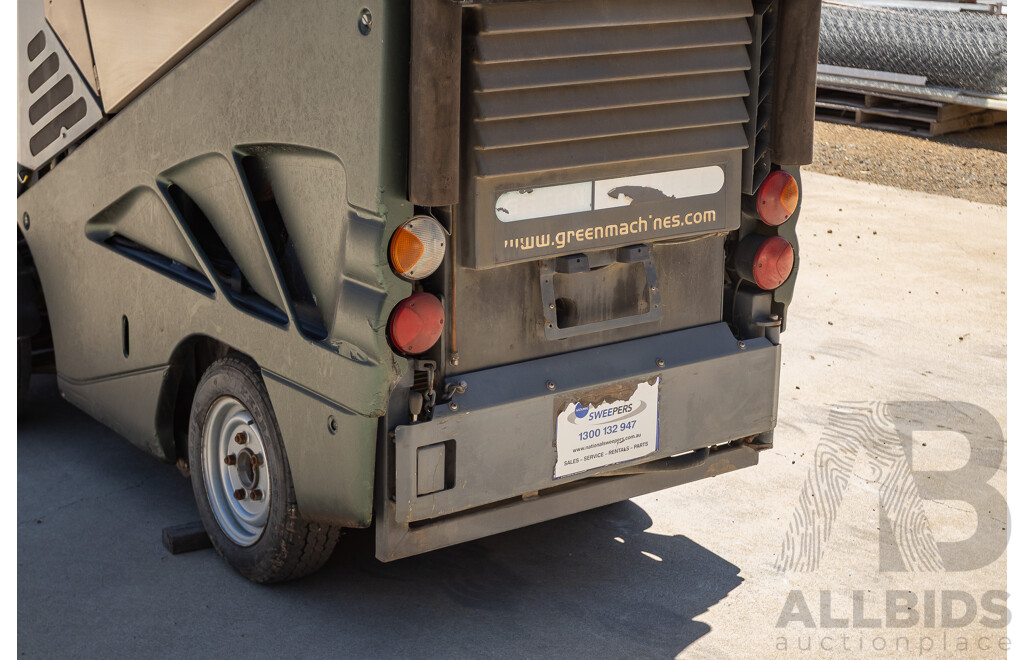 Circa 2009 Green Machine 636HS Air Sweeper (Enclosed A/C Cab)