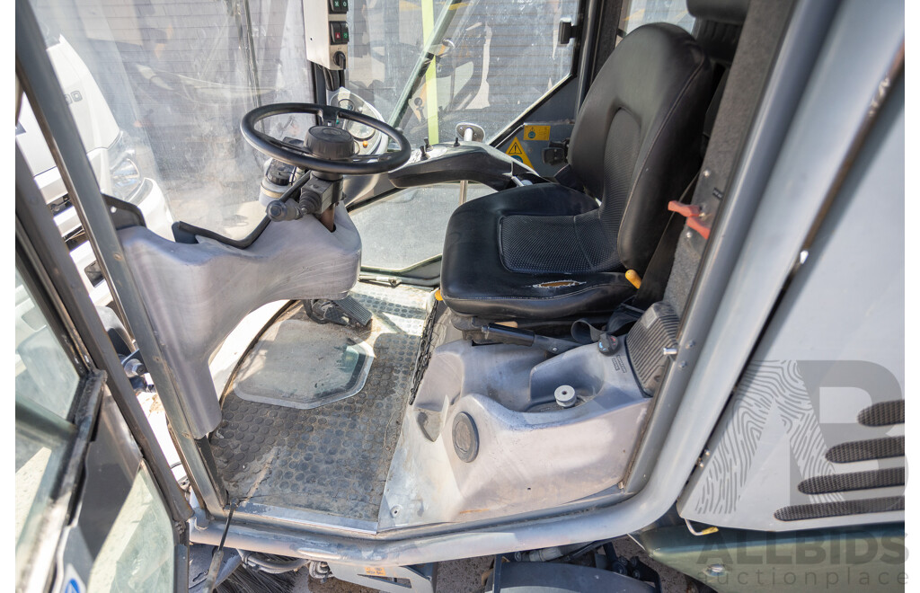 Circa 2009 Green Machine 636HS Air Sweeper (Enclosed A/C Cab)