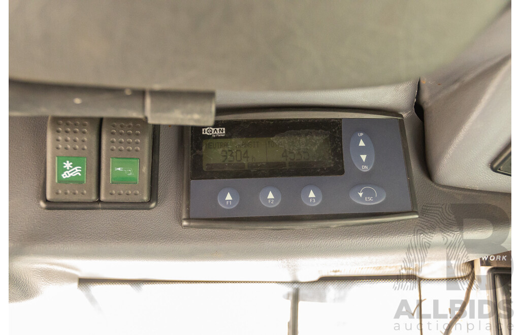 Circa 2009 Green Machine 636HS Air Sweeper (Enclosed A/C Cab)