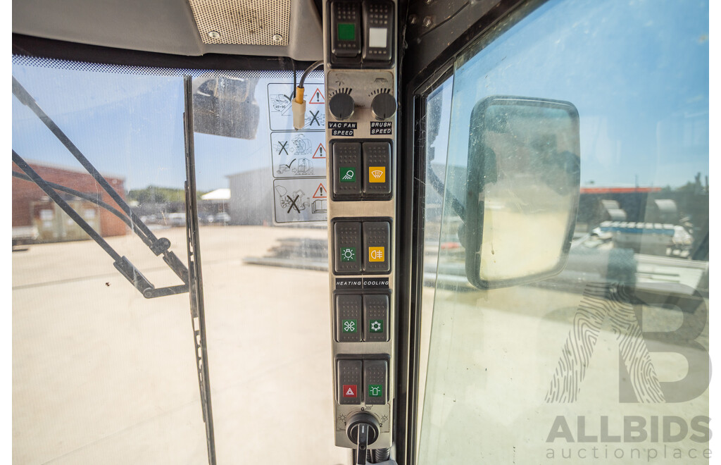 Circa 2009 Green Machine 636HS Air Sweeper (Enclosed A/C Cab)