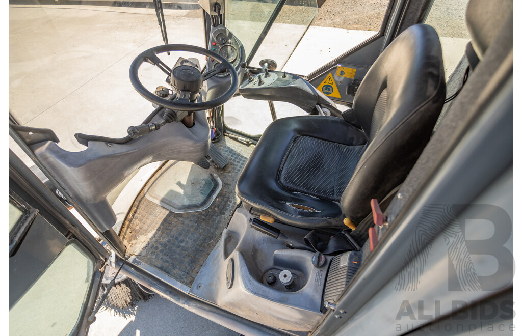 Circa 2009 Green Machine 636HS Air Sweeper (Enclosed A/C Cab)