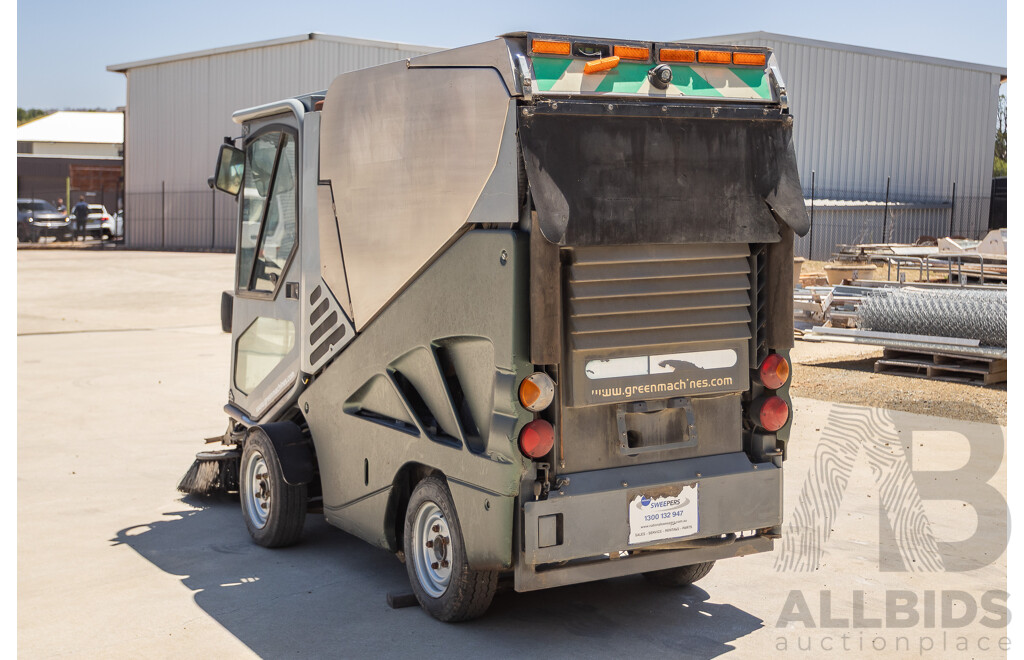 Circa 2009 Green Machine 636HS Air Sweeper (Enclosed A/C Cab)