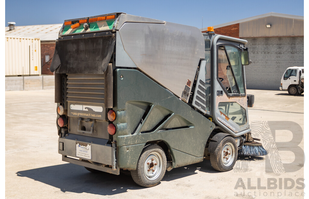 Circa 2009 Green Machine 636HS Air Sweeper (Enclosed A/C Cab)