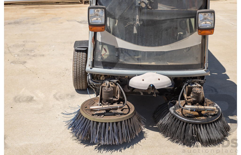 Circa 2009 Green Machine 636HS Air Sweeper (Enclosed A/C Cab)