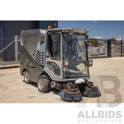 Circa 2009 Green Machine 636HS Air Sweeper (Enclosed A/C Cab)
