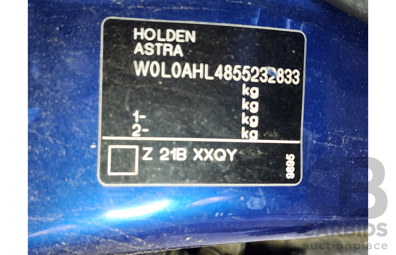 9/2005 Holden Astra CDX AH 5d Hatchback Blue 1.8L