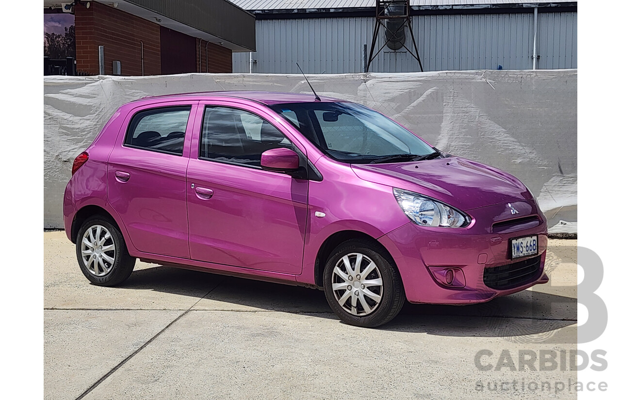6/2014 Mitsubishi Mirage ES LA 5d Hatchback Pink 1.2L