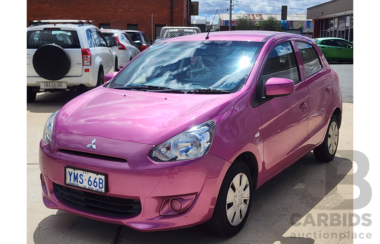 6/2014 Mitsubishi Mirage ES LA 5d Hatchback Pink 1.2L