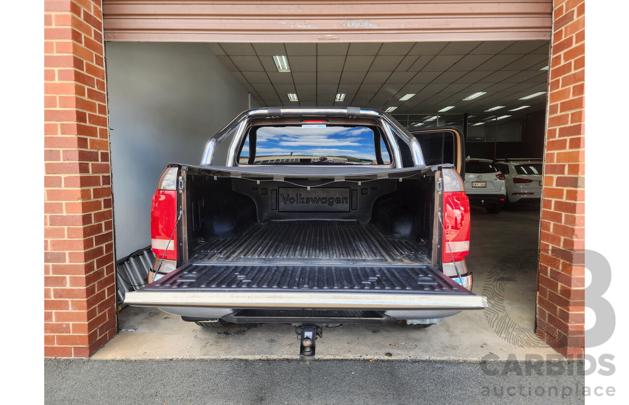 8/2013 Volkswagen Amarok Tdi400 Ultimate (4x4) 2H MY13 Dual Cab Utility Brown 2.0L