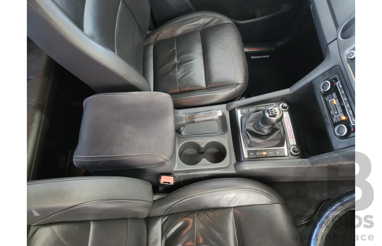 8/2013 Volkswagen Amarok Tdi400 Ultimate (4x4) 2H MY13 Dual Cab Utility Brown 2.0L