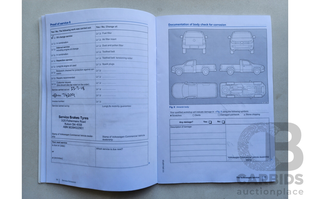 8/2013 Volkswagen Amarok Tdi400 Ultimate (4x4) 2H MY13 Dual Cab Utility Brown 2.0L