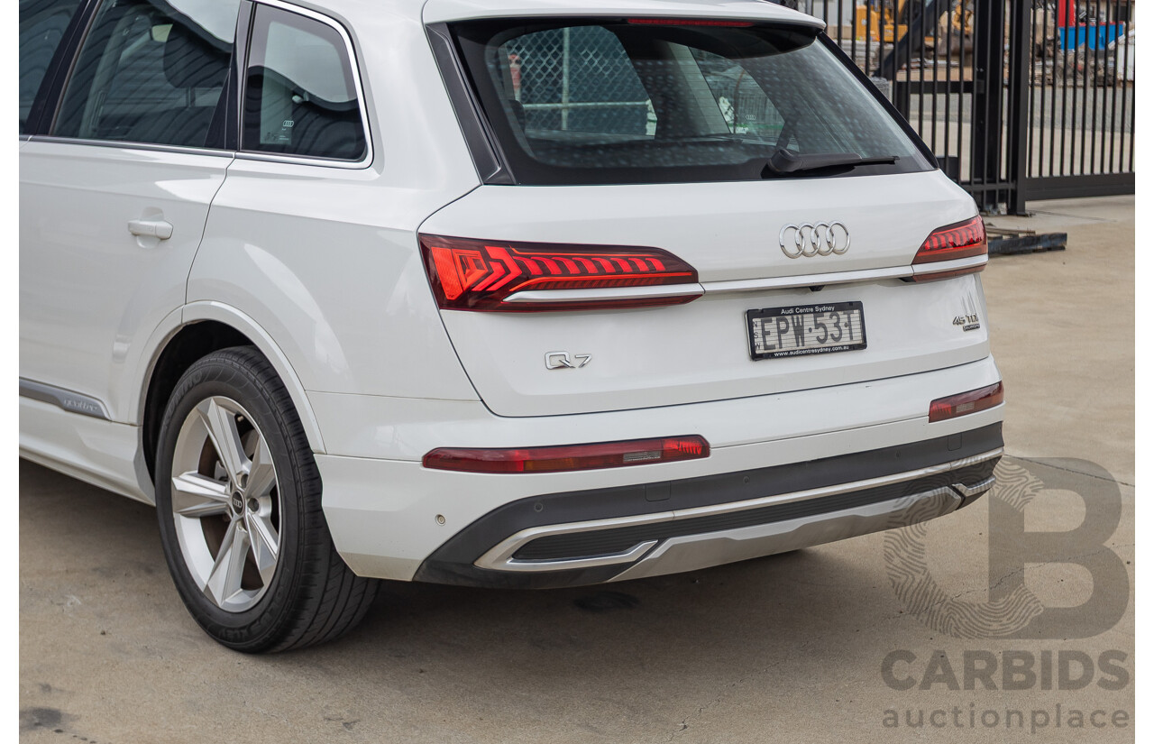 8/2021 Audi Q7 45 TDI Quattro MHEV (AWD) 4M MY22 4D Wagon Pure White Turbo Diesel 3.0L 7 seater - Mild Hybrid