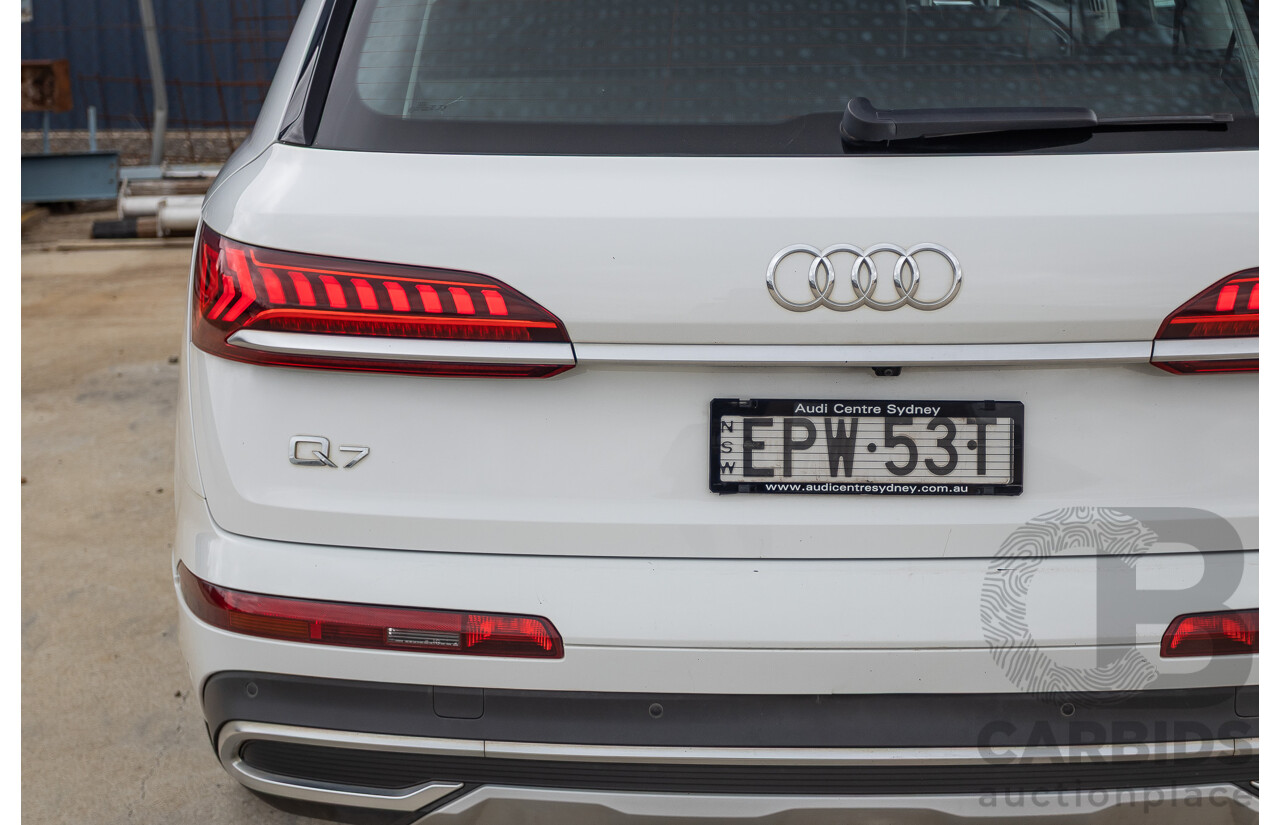 8/2021 Audi Q7 45 TDI Quattro MHEV (AWD) 4M MY22 4D Wagon Pure White Turbo Diesel 3.0L 7 seater - Mild Hybrid