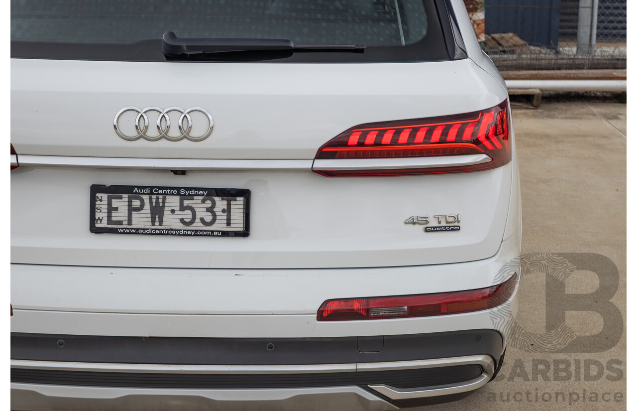8/2021 Audi Q7 45 TDI Quattro MHEV (AWD) 4M MY22 4D Wagon Pure White Turbo Diesel 3.0L 7 seater - Mild Hybrid