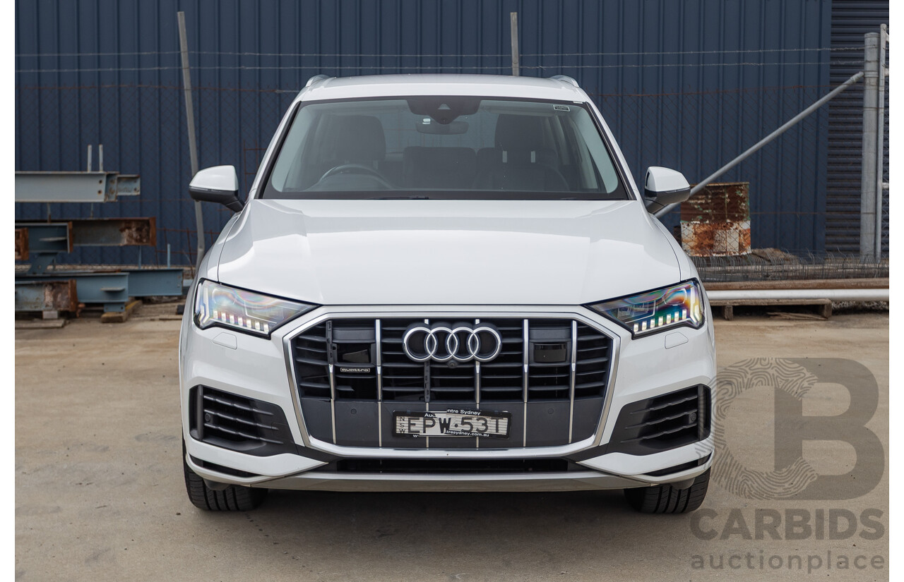 8/2021 Audi Q7 45 TDI Quattro MHEV (AWD) 4M MY22 4D Wagon Pure White Turbo Diesel 3.0L 7 seater - Mild Hybrid