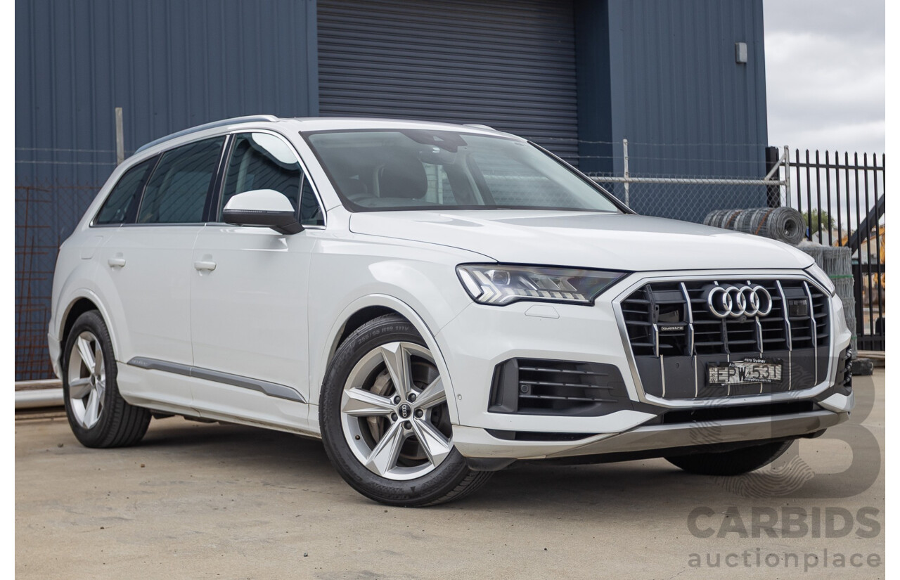 8/2021 Audi Q7 45 TDI Quattro MHEV (AWD) 4M MY22 4D Wagon Pure White Turbo Diesel 3.0L 7 seater - Mild Hybrid