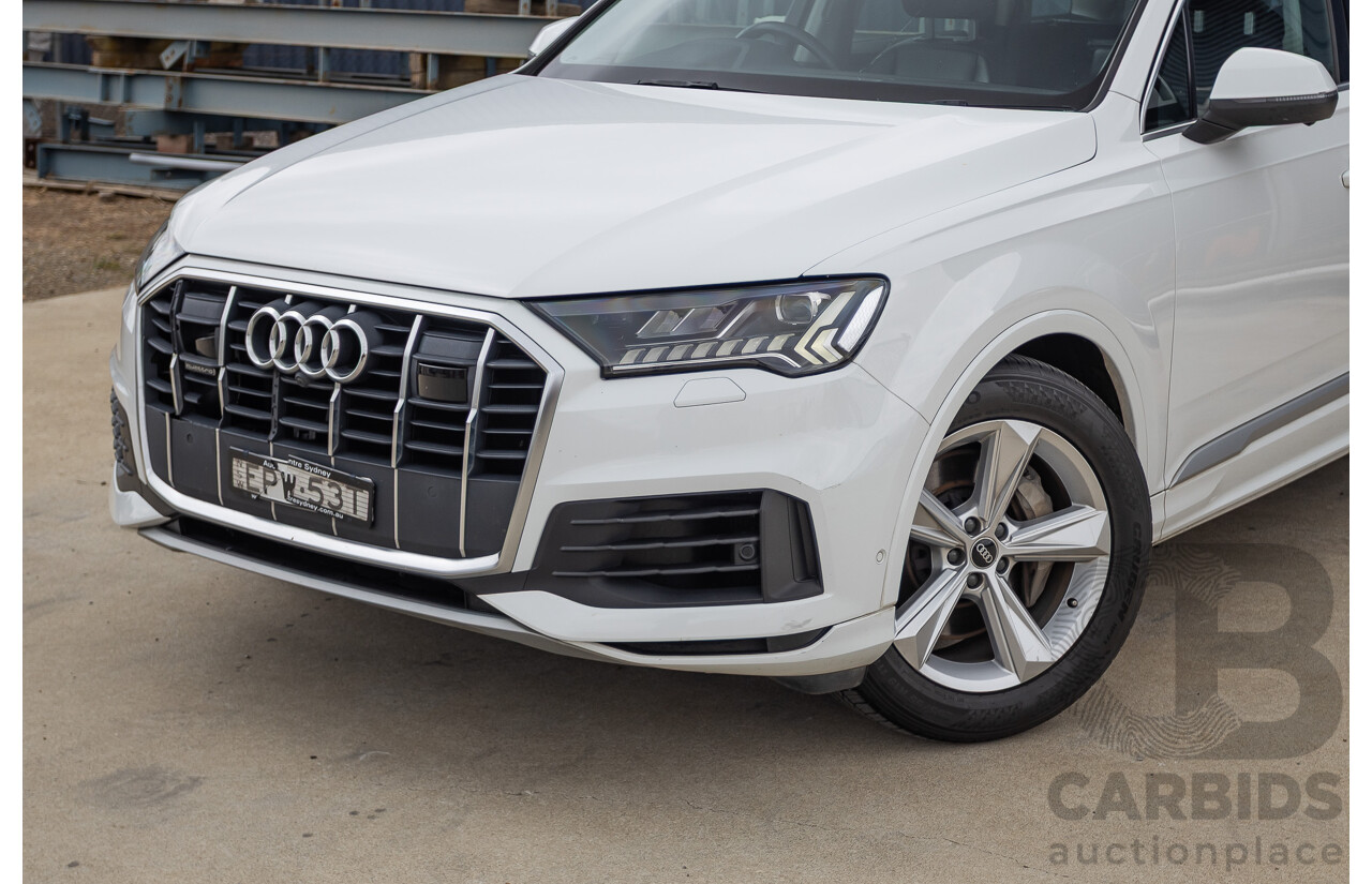 8/2021 Audi Q7 45 TDI Quattro MHEV (AWD) 4M MY22 4D Wagon Pure White Turbo Diesel 3.0L 7 seater - Mild Hybrid