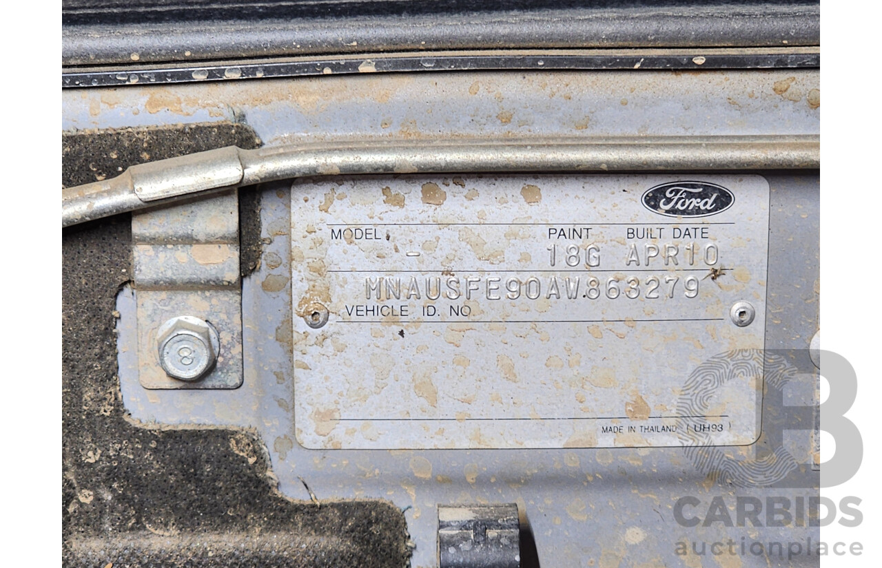 5/2010 Ford Ranger XLT (4x4) PK Dual Cab P/Up Silver 3.0L