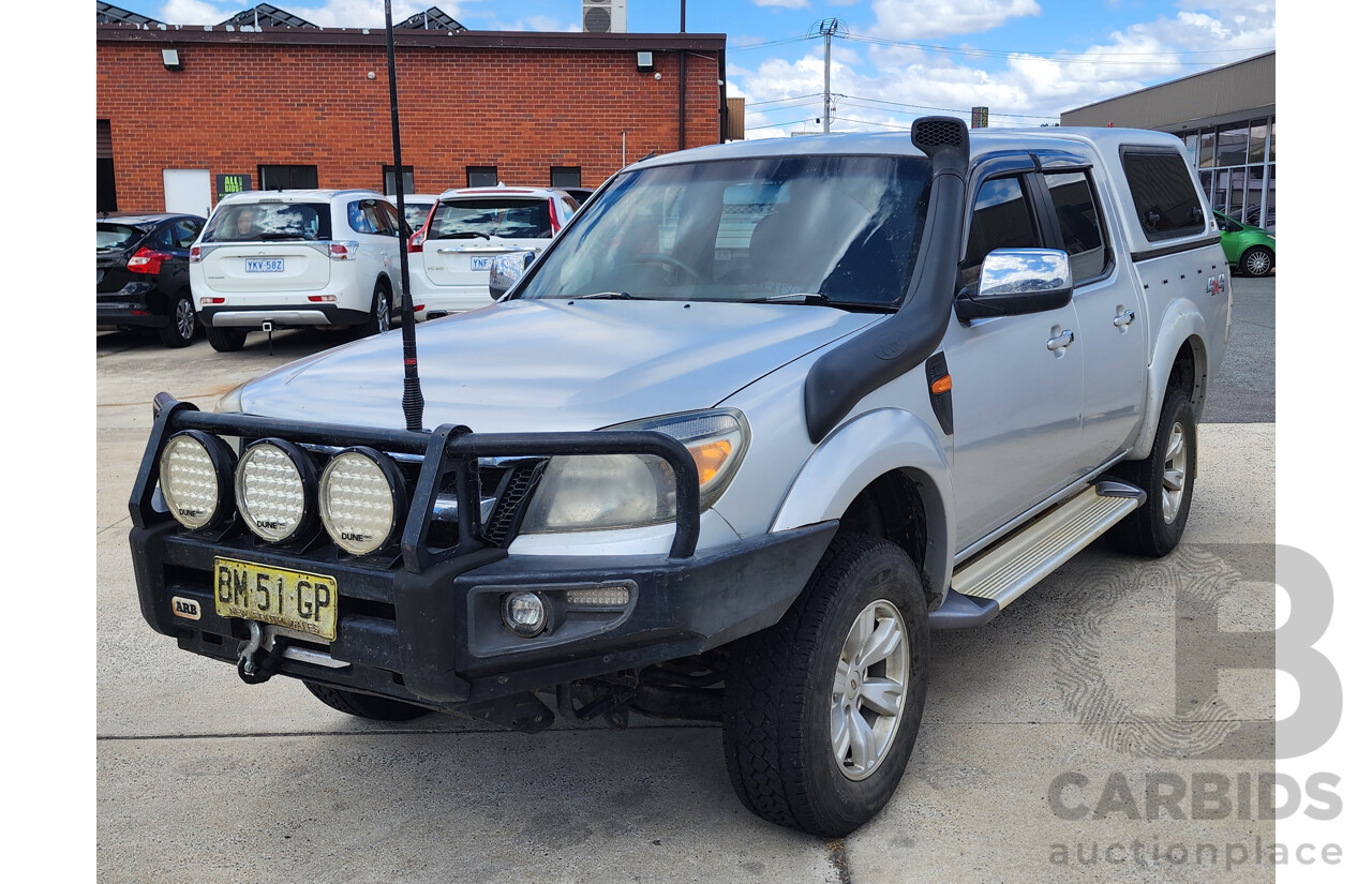 5/2010 Ford Ranger XLT (4x4) PK Dual Cab P/Up Silver 3.0L