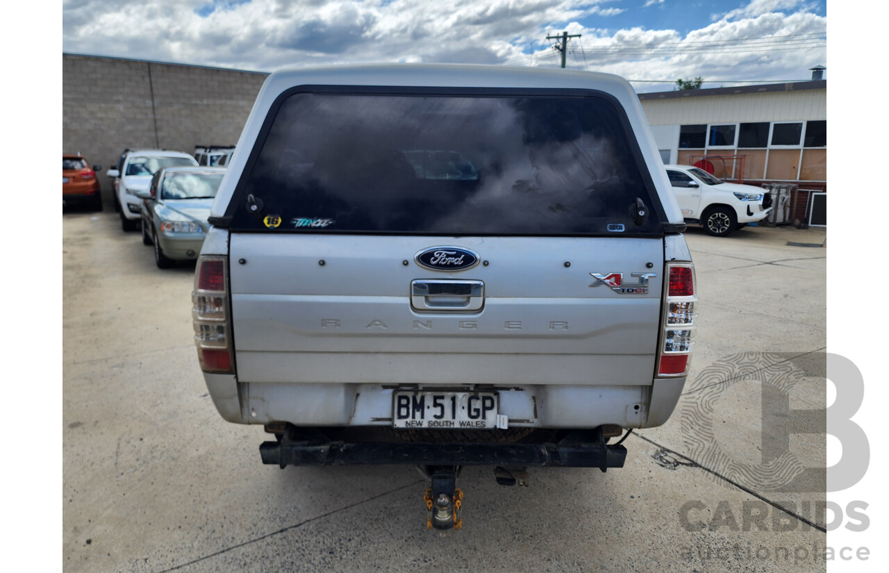 5/2010 Ford Ranger XLT (4x4) PK Dual Cab P/Up Silver 3.0L