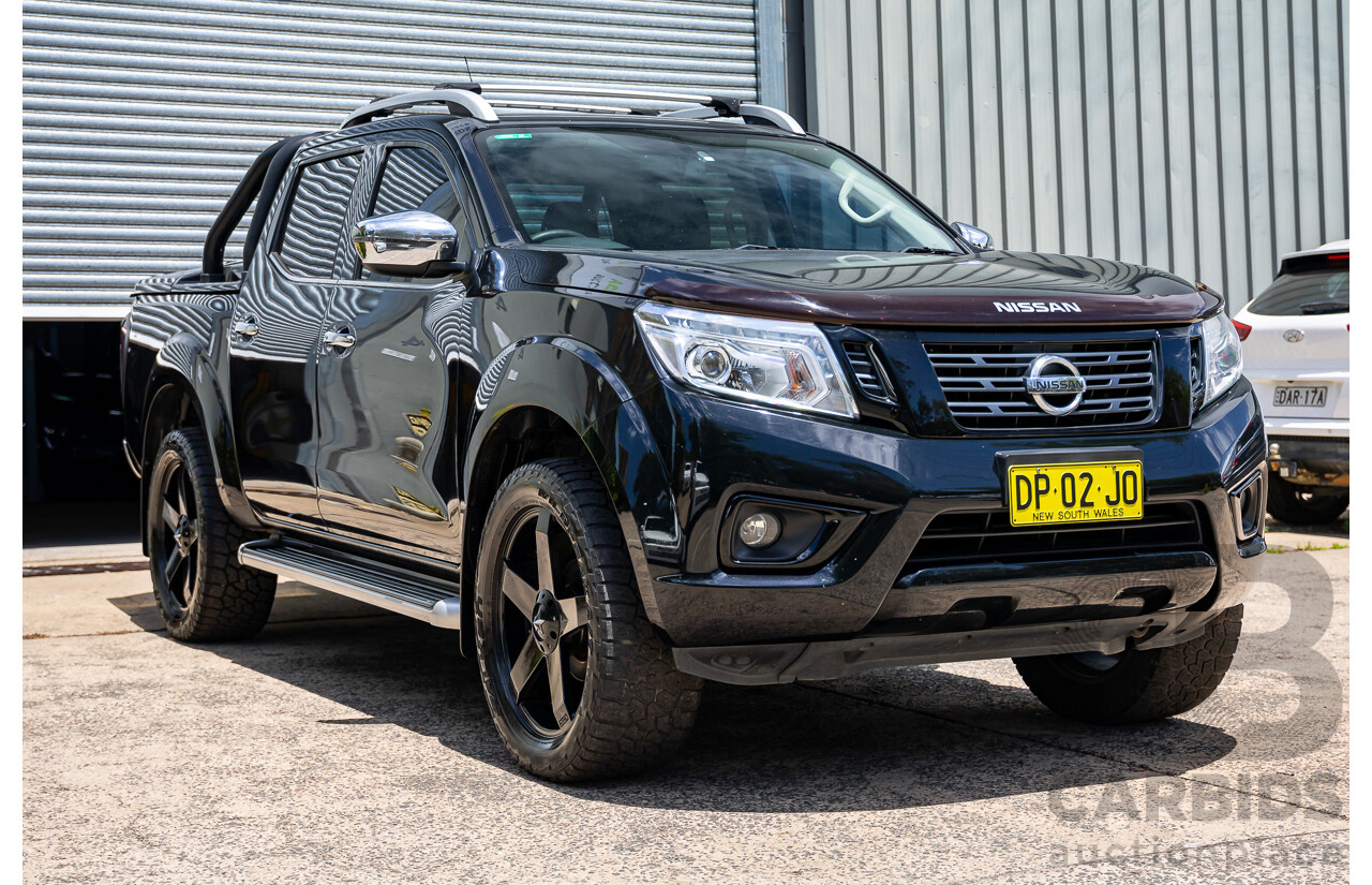 06/2017 Nissan Navara ST-X (4x4) D23 Series II Dual Cab Utility Cosmic Black Metallic Turbo Diesel 2.3L