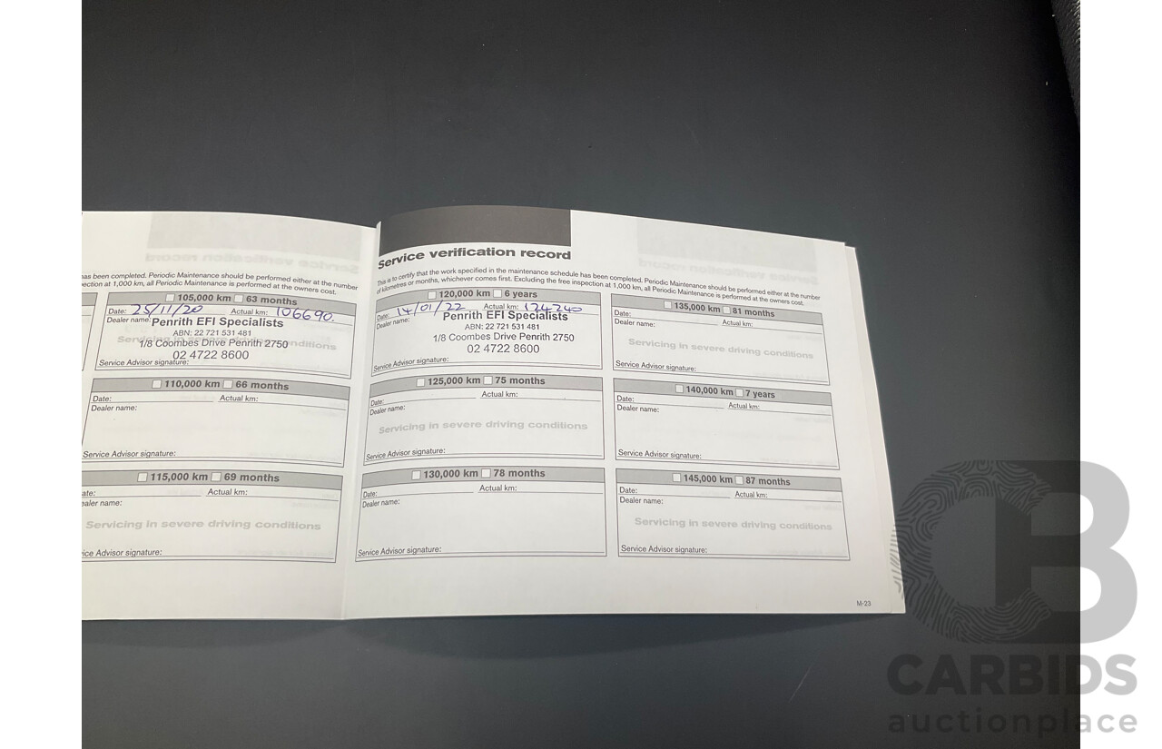 06/2017 Nissan Navara ST-X (4x4) D23 Series II Dual Cab Utility Cosmic Black Metallic Turbo Diesel 2.3L