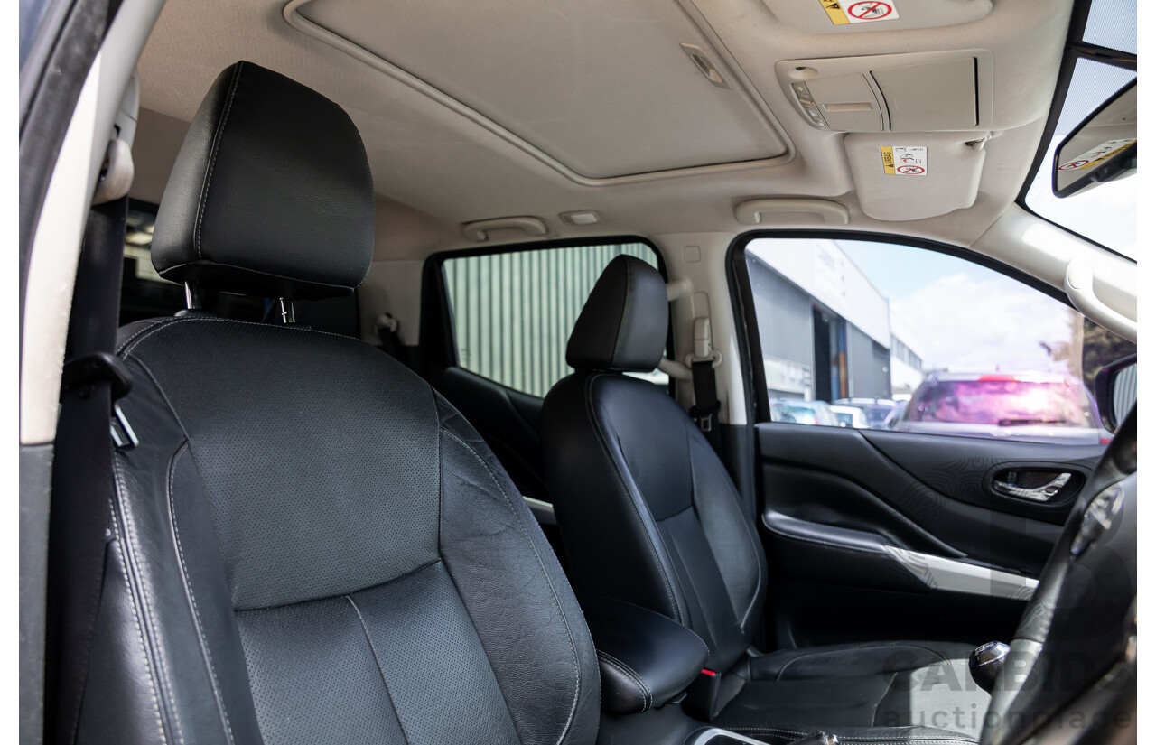 06/2017 Nissan Navara ST-X (4x4) D23 Series II Dual Cab Utility Cosmic Black Metallic Turbo Diesel 2.3L