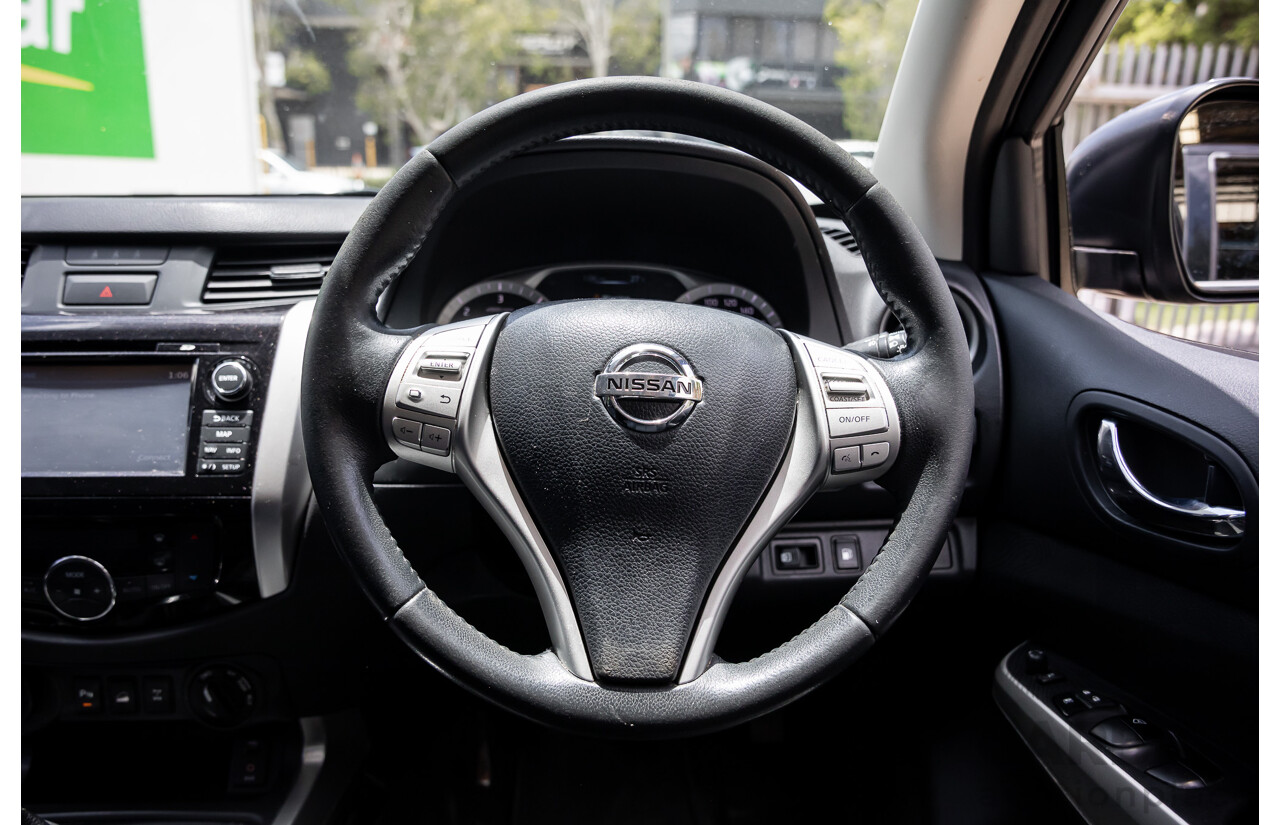 06/2017 Nissan Navara ST-X (4x4) D23 Series II Dual Cab Utility Cosmic Black Metallic Turbo Diesel 2.3L