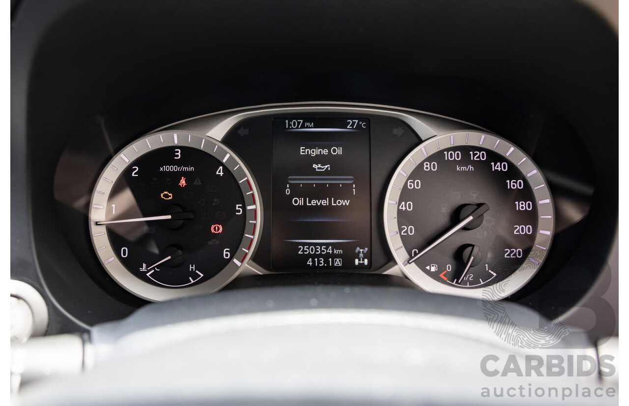 06/2017 Nissan Navara ST-X (4x4) D23 Series II Dual Cab Utility Cosmic Black Metallic Turbo Diesel 2.3L