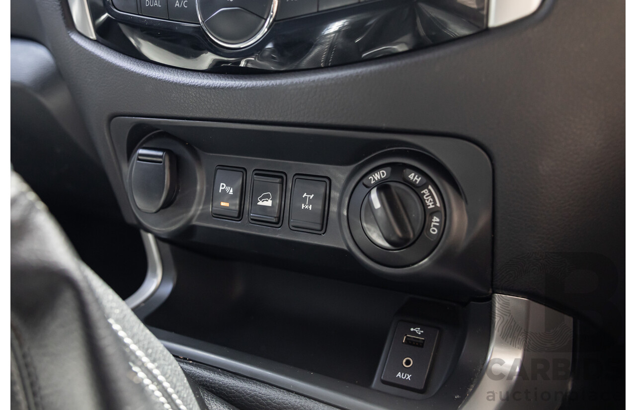 06/2017 Nissan Navara ST-X (4x4) D23 Series II Dual Cab Utility Cosmic Black Metallic Turbo Diesel 2.3L