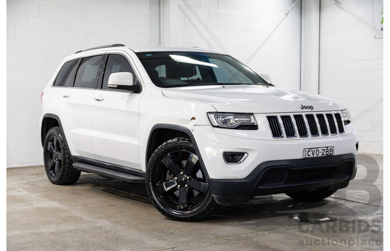 10/2014 Jeep Grand Cherokee Laredo (4x2) WK MY14 4d Wagon Bright White V6 3.6L