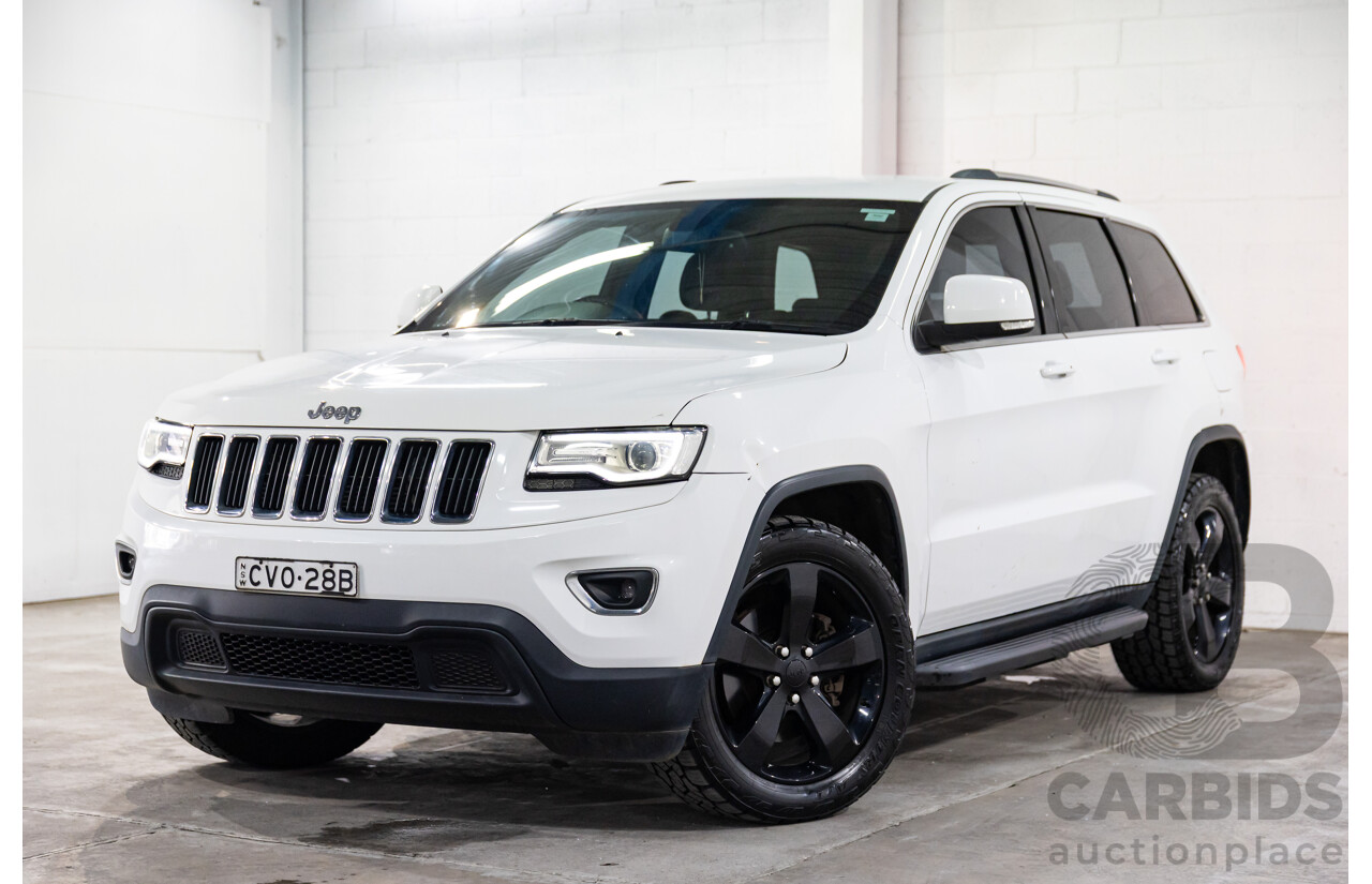 10/2014 Jeep Grand Cherokee Laredo (4x2) WK MY14 4d Wagon Bright White V6 3.6L