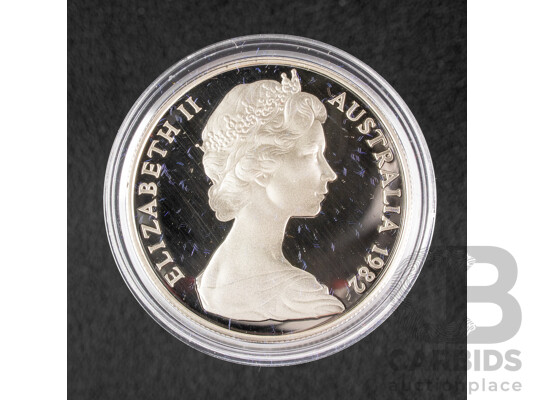 Australian RAM 1982 Silver Proof Ten Dollar Coin, Commonwealth Games .925
