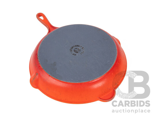 Vintage Le Creuset Steel Fry Pan, Made in France